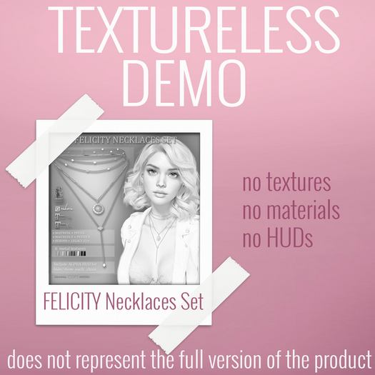 TEXTURELESS DEMO *AvaWay* FELICITY Necklaces Set