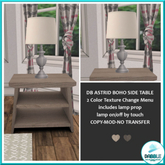 DB ASTRID BOHO SIDE TABLE  add me