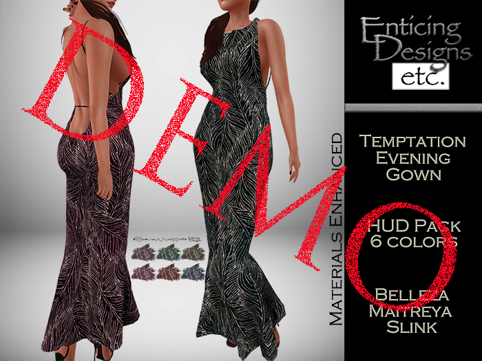 *ED DEMO Pack Temptation Evening Gown