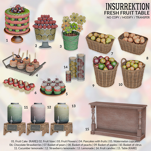 11.[IK] Fresh Fruit Table - Cucumber Lemonade - COMMON