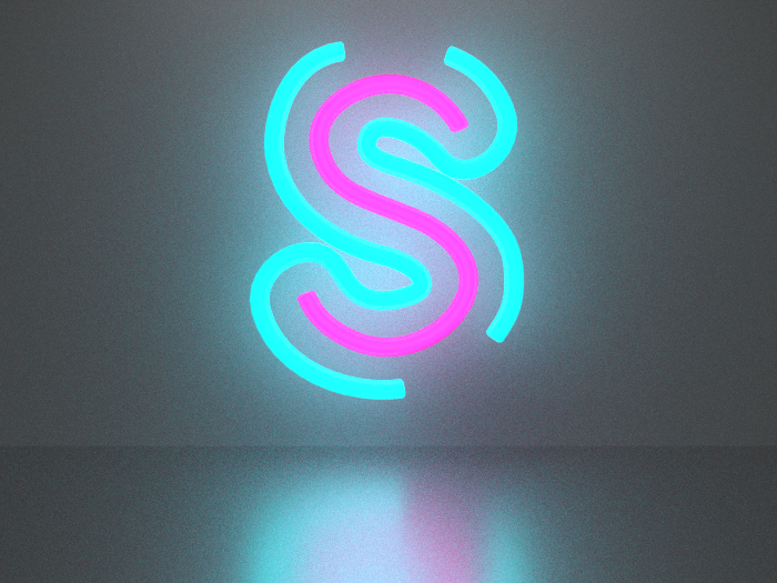 Alphabet letters S neon sign Full Permission