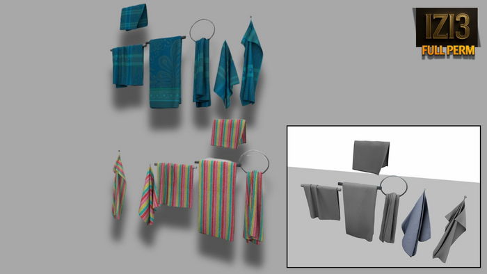 Mesh Towels - 6 - Set Full Perm