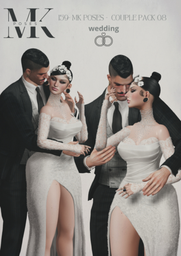159 - MK POSES - COUPLE PACK 08 - wedding
