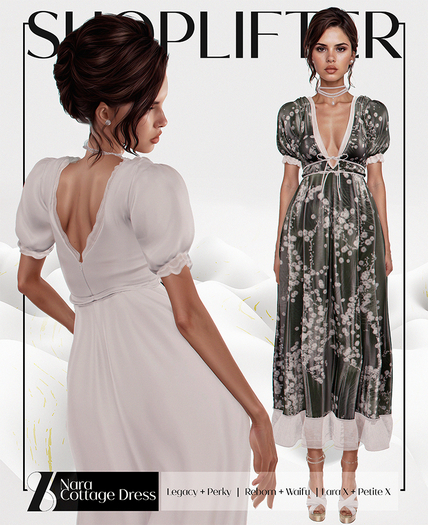 [SHOPLIFTER] - 'Nara' Cottage Dress / Fatpack