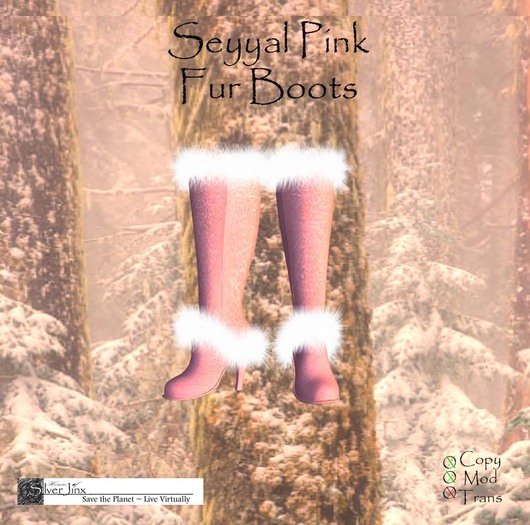 Seyyal Pink Fur Boots Package