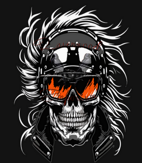 Ravenwood Emporium - Biker Skull Picture