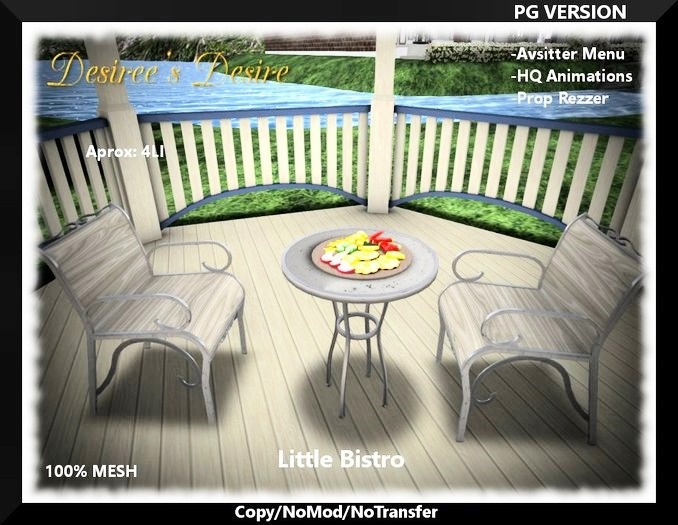 ::::Desiree's Desire:::: Little Bistro Set