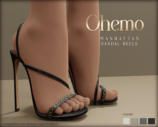 Ohemo - Manhattan sandal heels - blacks (Add me)
