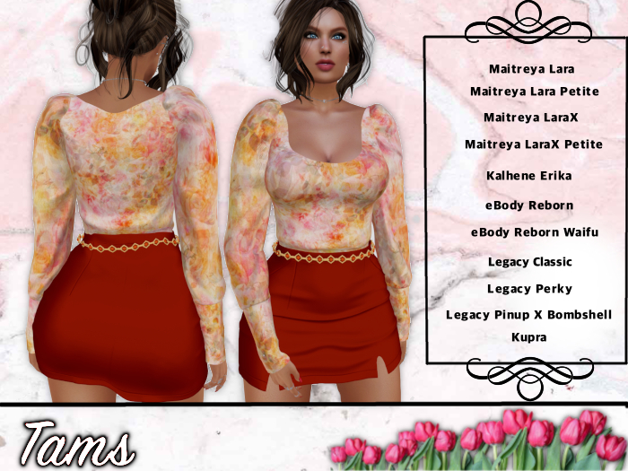 Tams - Top, Skirt, and CString - Lew
