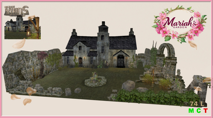 !MG! - Ruins - Castle Lodge - Backdrop/Deco - Boxed