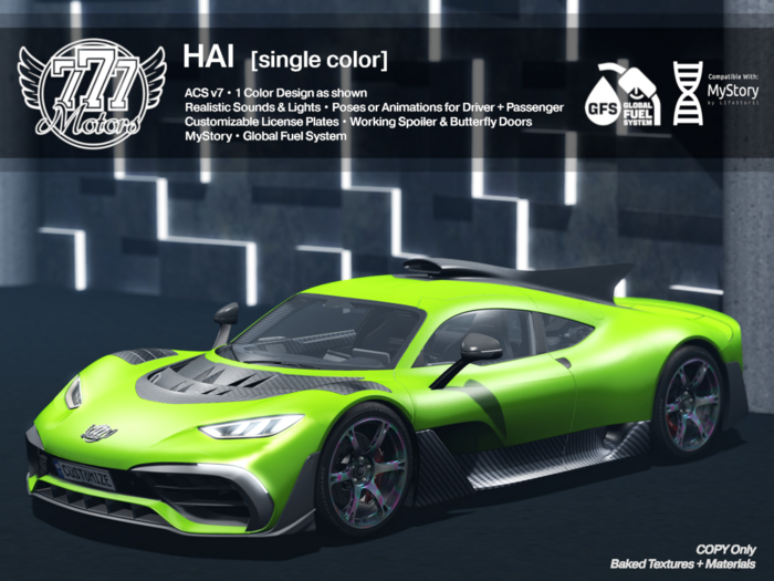 [777] HAI - Neon Green (Add)