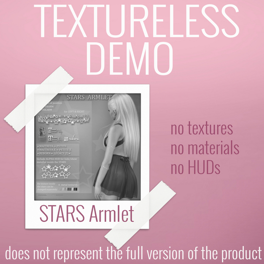 TEXTURELESS DEMO *AvaWay* STARS Armlet
