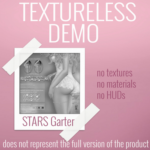 TEXTURELESS DEMO *AvaWay* STARS Garter