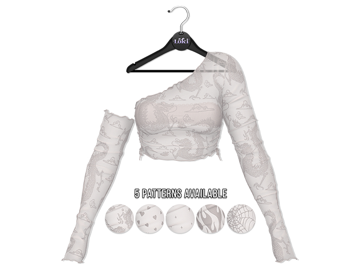 Loki - Kaya Printed Top - Grey
