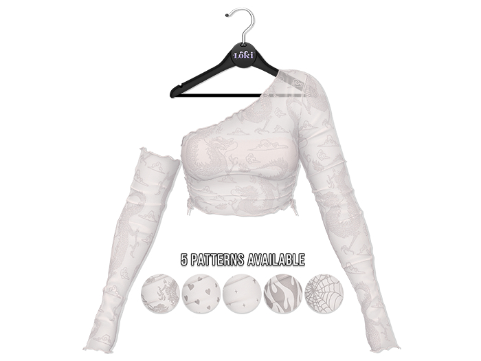 Loki - Kaya Printed Top - White