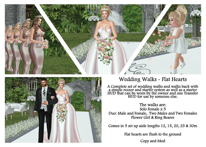 Wedding Walks FLAT Hearts - Complete Walk System