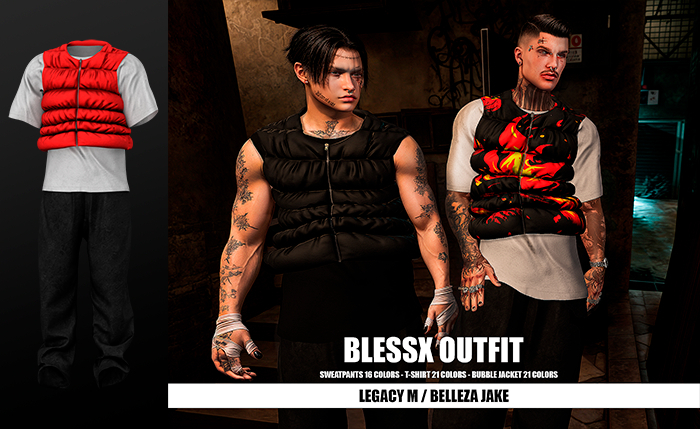 MAZA // BLESSX OUTFIT // WHITE & RED