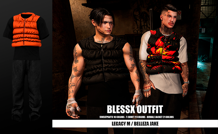 MAZA // BLESSX OUTFIT // BLACK & ORANGE