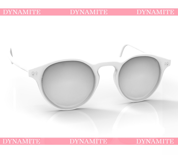 Grey White Gloria Glasses