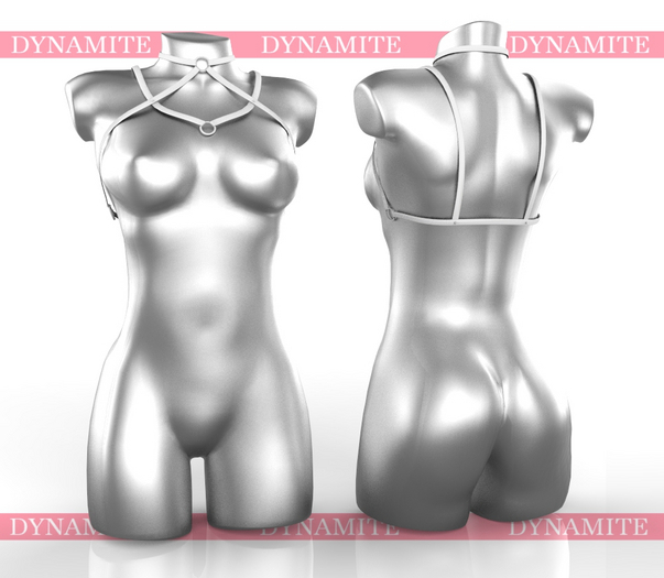 White Nickie Harness Maitreya Petite