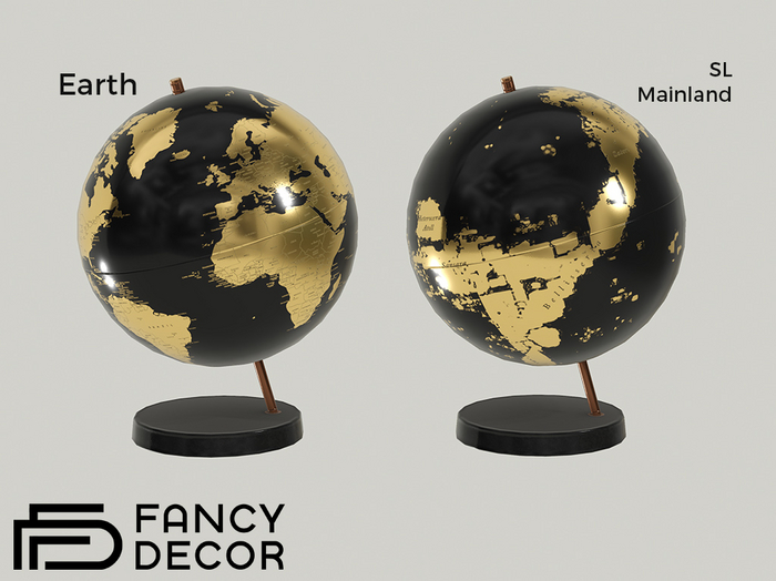 Fancy Decor: Globe - Gold