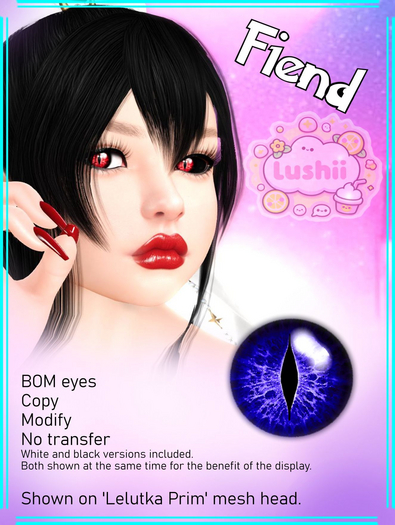 .:Lushii:. Fiend Eyes Blue 