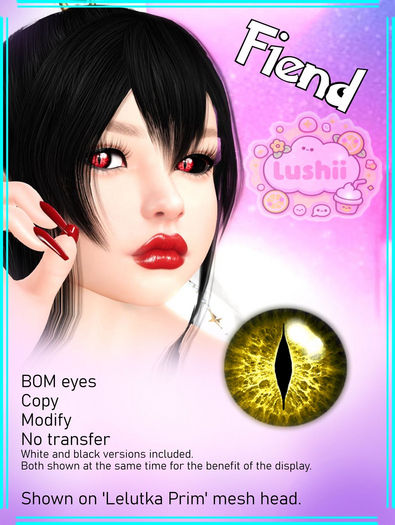 .:Lushii:. Fiend Eyes Yellow