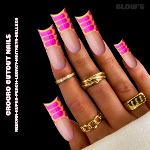 GLOW'S-CROCRO NAILS CUTOUT