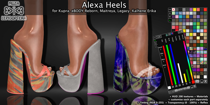 demo}>i<{ MUZA Alexa Heels + HUD