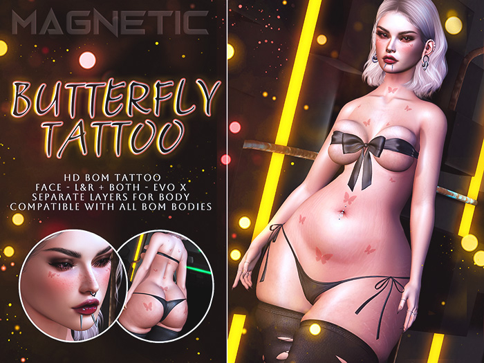 Magnetic - Butterfly Tattoo