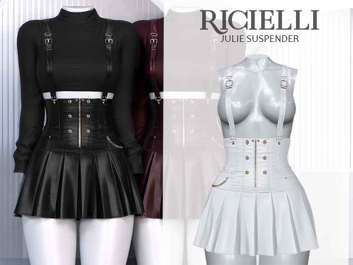 Ricielli - Julie Suspender / White