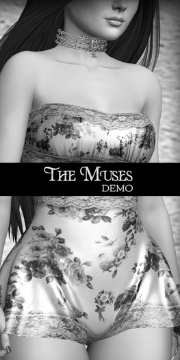 The Muses . Belle . Lingerie . White/DEMO