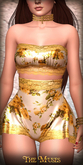 The Muses . Belle . Lingerie . White/Yellow