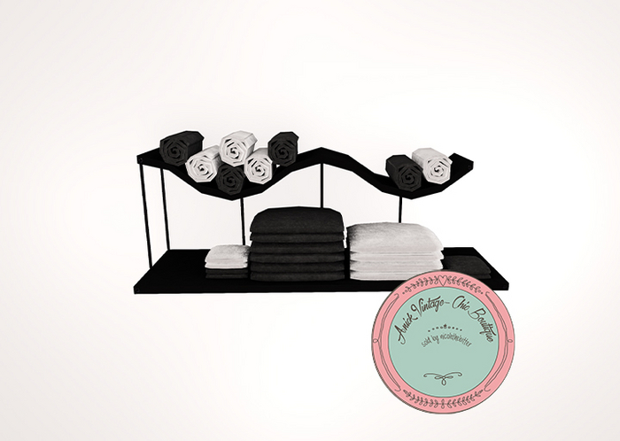 little bones. Towel Rack \\ Black