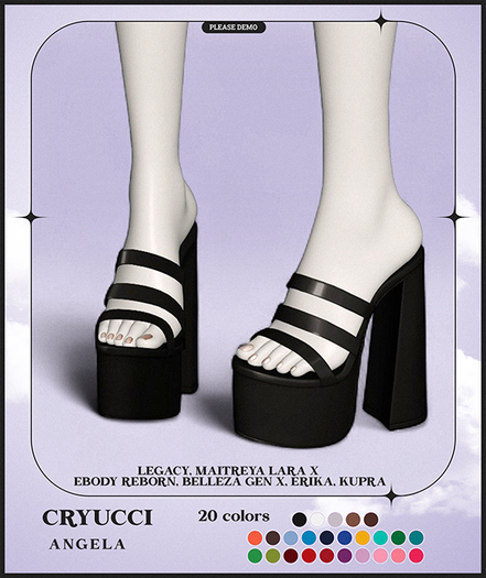 Cryucci ANGELA HEELS FATPACK
