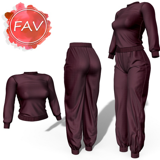 Wine Sweats Outfit Waifu