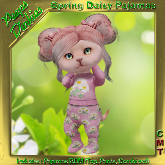 Peeps Dinkies Spring Daisy Pajamas