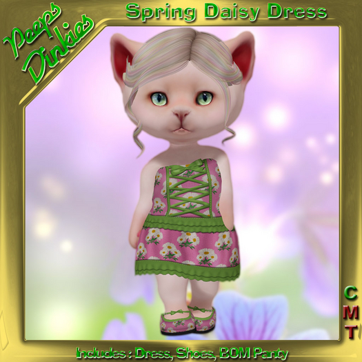 Peeps Dinkies Spring Daisy Dress