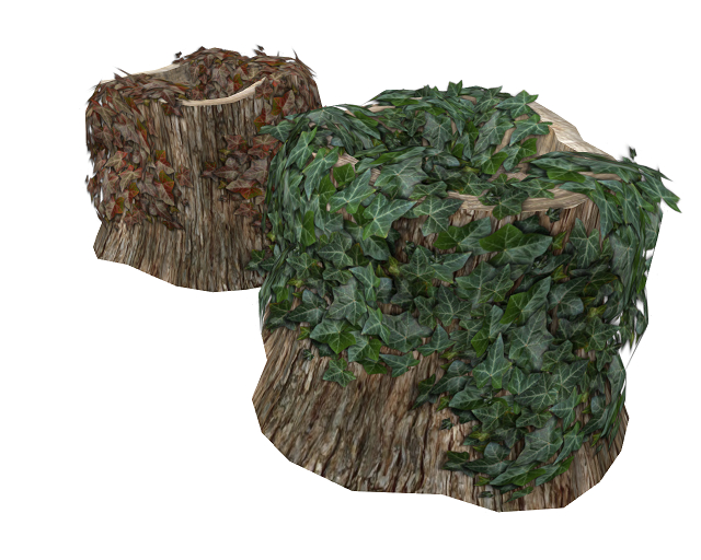 Atheria Designs ~ Tree Stumps with Ivy ~ Summer & Fall ~ BOXED