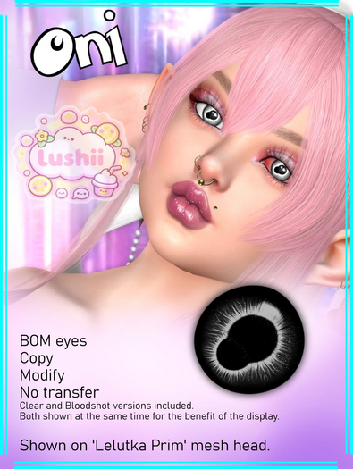 .:Lushii:. Oni Eyes - Black