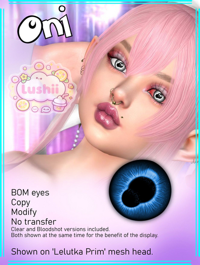.:Lushii:. Oni Eyes - Blue