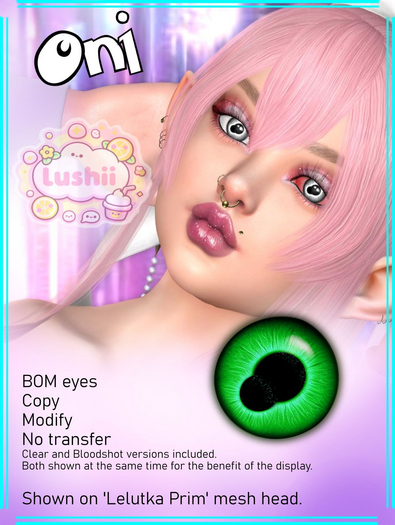 .:Lushii:. Oni Eyes - Green 
