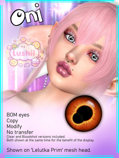 .:Lushii:. Oni Eyes - Orange 
