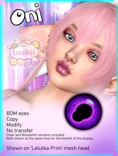 .:Lushii:. Oni Eyes - Purple