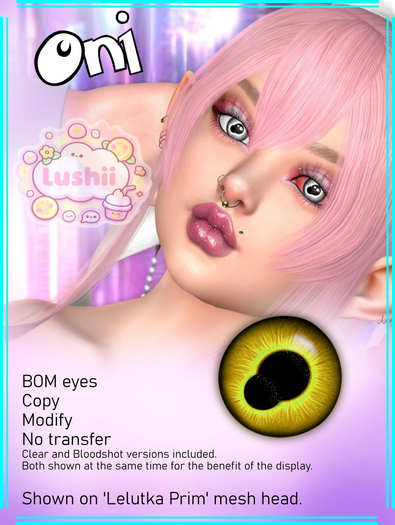 .:Lushii:. Oni Eyes - Yellow 