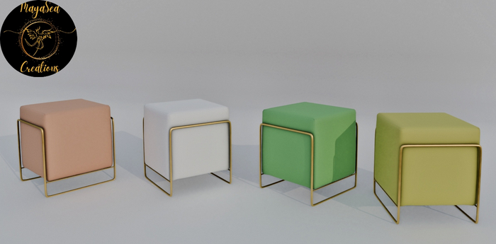 Cubo Pouf Full Perm Mesh ♥