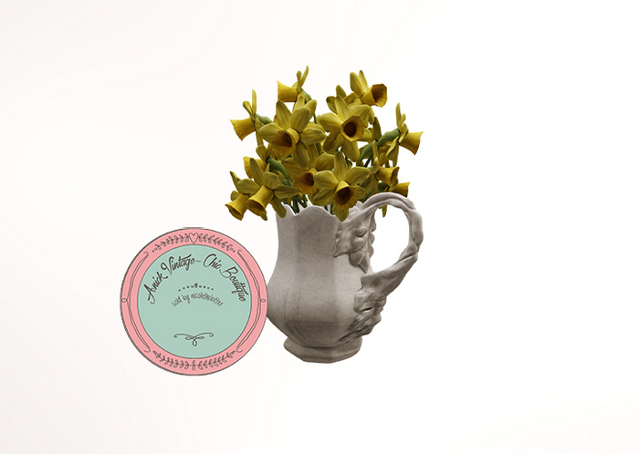 Apple Fall Daffodils Jug
