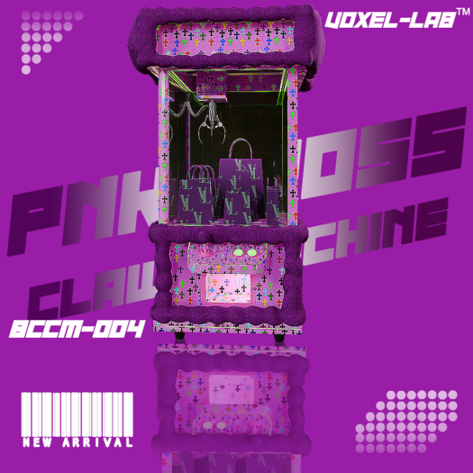VoxelLab // Pink Cross Claw Machine