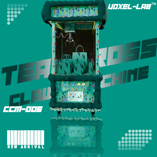VoxelLab // Teal Cross Claw Machine