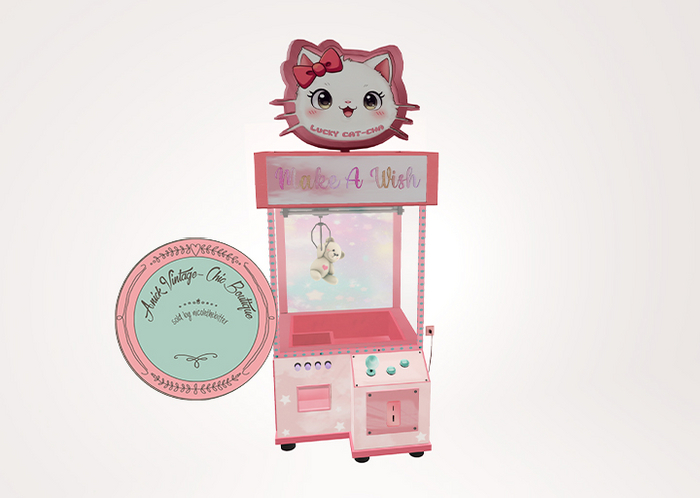 2. rojo - Lucky Cat-cha - Claw Machine - Sugar Babe RARE 15Li T